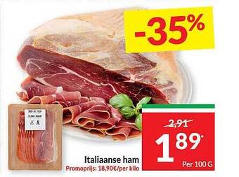 Intermarché Italiaanse ham aanbieding