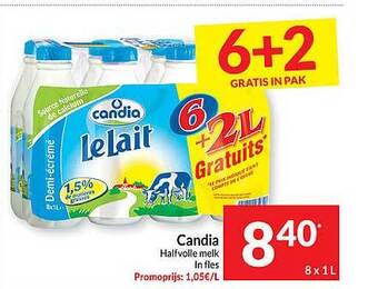 Intermarché Candia halfvolle melk aanbieding