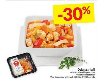 Intermarché Delasia of isali aziatische bereide gerechten aanbieding