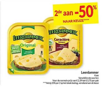 Intermarché Leerdammer kaas aanbieding