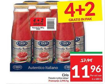 Intermarché Cirio passata rustica natuur aanbieding