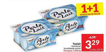 Intermarché Yoplait perle de lait aanbieding