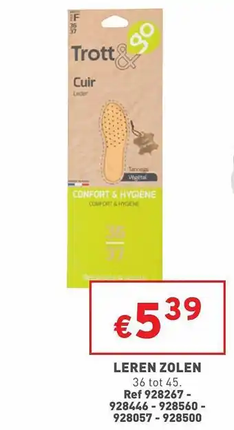 Leren zolen