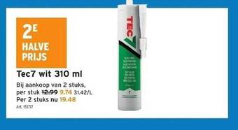 GAMMA Tec7 wit 310 ml aanbieding
