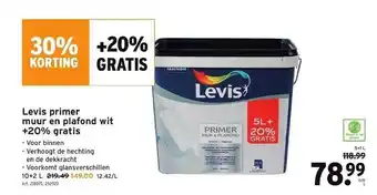 GAMMA Levis primer muur en plafond wit aanbieding