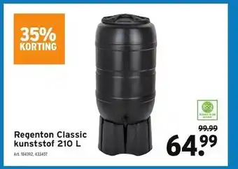 GAMMA Regenton classic kunststof 210 l aanbieding