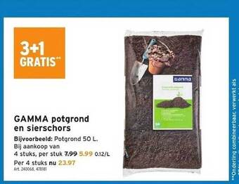 GAMMA Gamma potgrond en sierschors aanbieding