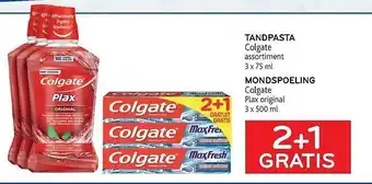 Alvo Tandpasta, mondspoeling colgate aanbieding