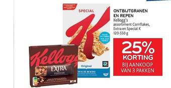 Alvo Ontbijtgranen en repen kellogg's aanbieding