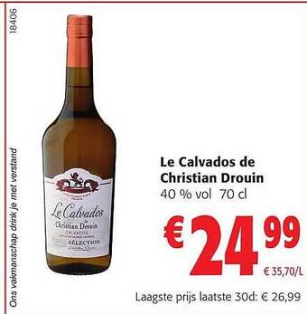 Colruyt Le calvados de christian drouin aanbieding
