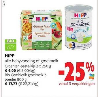 Hipp babyvoeding of groeimelk