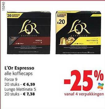 Colruyt L'or espresso koffiecaps aanbieding