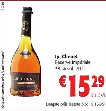 Colruyt Jp chenet réserve impériale aanbieding