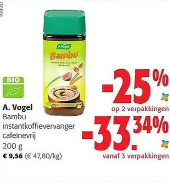 Colruyt A vogel bambu instantkoffievervanger cafeïnevrij aanbieding