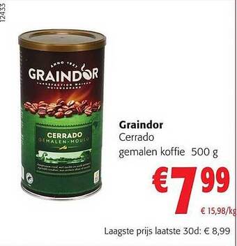 Colruyt Graindor cerrado gemalen koffie aanbieding