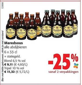 Colruyt Maredsous abdijbieren aanbieding