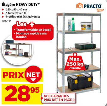 Mr Bricolage Etagere heavy duty aanbieding