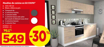 Meubles de cuisine en kit EKIPA
