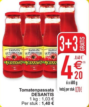 Cora Tomatenpassata Desantis aanbieding