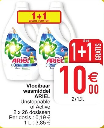 Cora Vloeibaar wasmiddel Ariel aanbieding