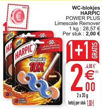 Cora WC-blokjes Harpic Power Plus aanbieding