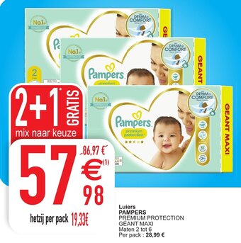 Cora Pampers Luiers aanbieding