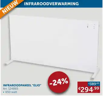 Zelfbouwmarkt Infraroodpaneel "Elio" 650 watt art. 124865 aanbieding