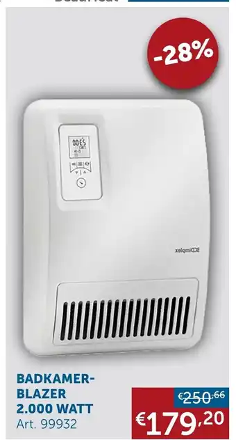 Zelfbouwmarkt Badkamerblazer 2000 watt art. 99932 aanbieding