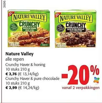 Colruyt Nature valley repen aanbieding