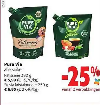 Colruyt Pure via suiker aanbieding