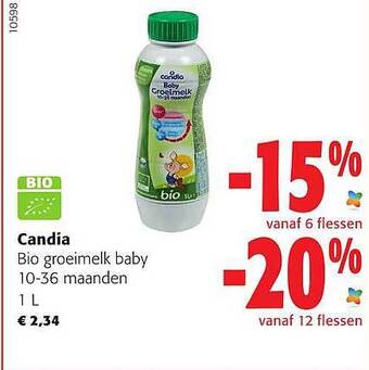 Colruyt Candia bio groeimelk baby aanbieding