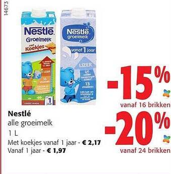Colruyt Nestlé groeimelk aanbieding