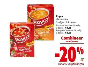 Colruyt Royco soepen aanbieding