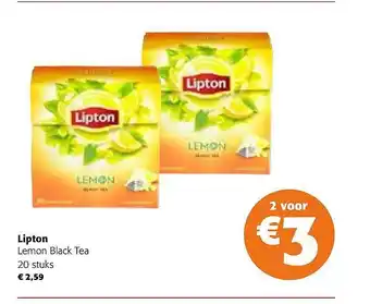 Colruyt Lipton lemon black tea aanbieding