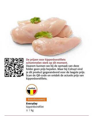 Colruyt Everyday kippenborstfilet aanbieding