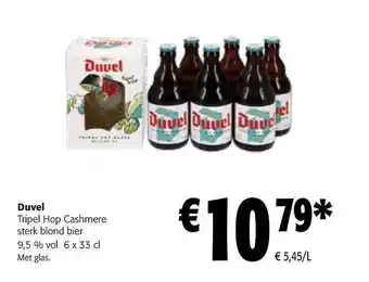 Colruyt Duvel tripel hop cashmere sterk blond bier aanbieding