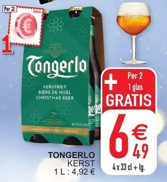 Cora Tongerlo Kerst 1L Per 2 + 1 glas Grais aanbieding