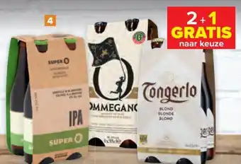 Carrefour Tongerlo blond 3x(4x33CL) 2+1 gratis aanbieding
