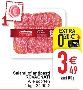 Cora Rovagnati Salami of antipasti aanbieding