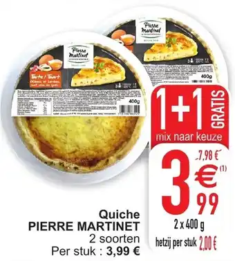 Cora Quiche Pierre Martinet 1+1 Gratis aanbieding