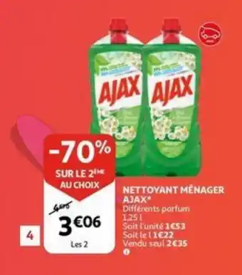 Auchan Nettoyant menager ajax aanbieding
