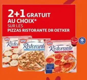 Auchan Sur les pizzas ristorante dr oetker 2+1 au choix aanbieding