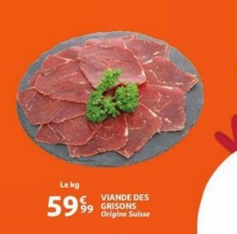 Auchan Viande des grisons aanbieding