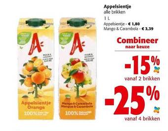 Colruyt Appelsientje aanbieding