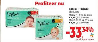 Colruyt Rascal + friends luiers aanbieding