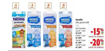 Colruyt Nestlé groeimelk aanbieding