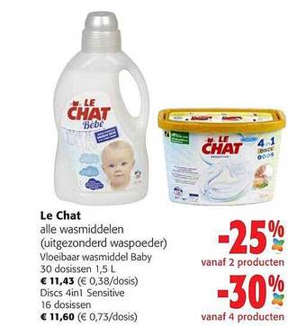 Colruyt Le chat wasmiddelen aanbieding