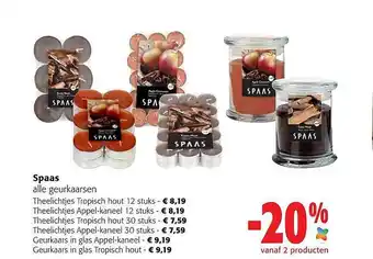 Colruyt Spaas geurkaarsen aanbieding