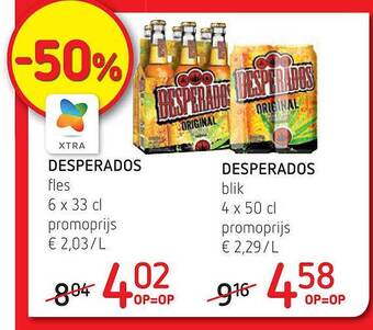 Spar Desperados aanbieding