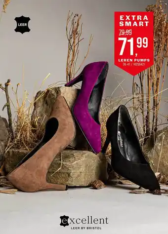 Leren pumps